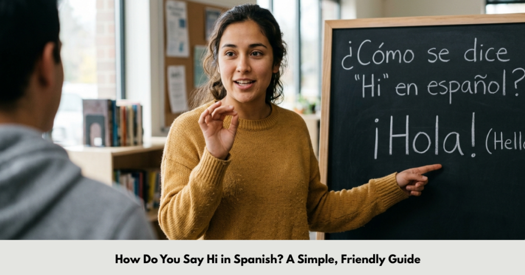 How Do You Say Hi in Spanish? A Simple, Friendly Guide