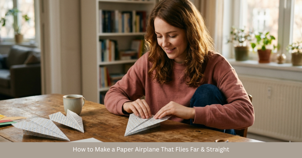 How to Make a Paper Airplane That Flies Far & Straight