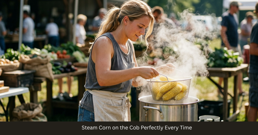 Steam Corn on the Cob Perfectly Every Time