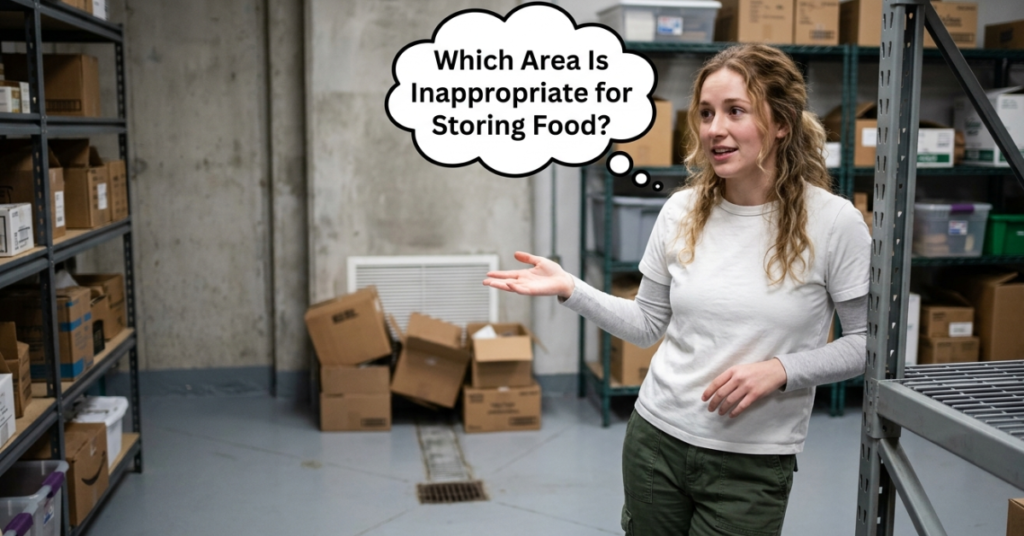 Which Area Is Inappropriate for Storing Food?